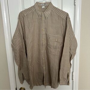 Vintage Giorgio Armani Le Collezioni Cotton Rayon Box Shirt Mens Size Small